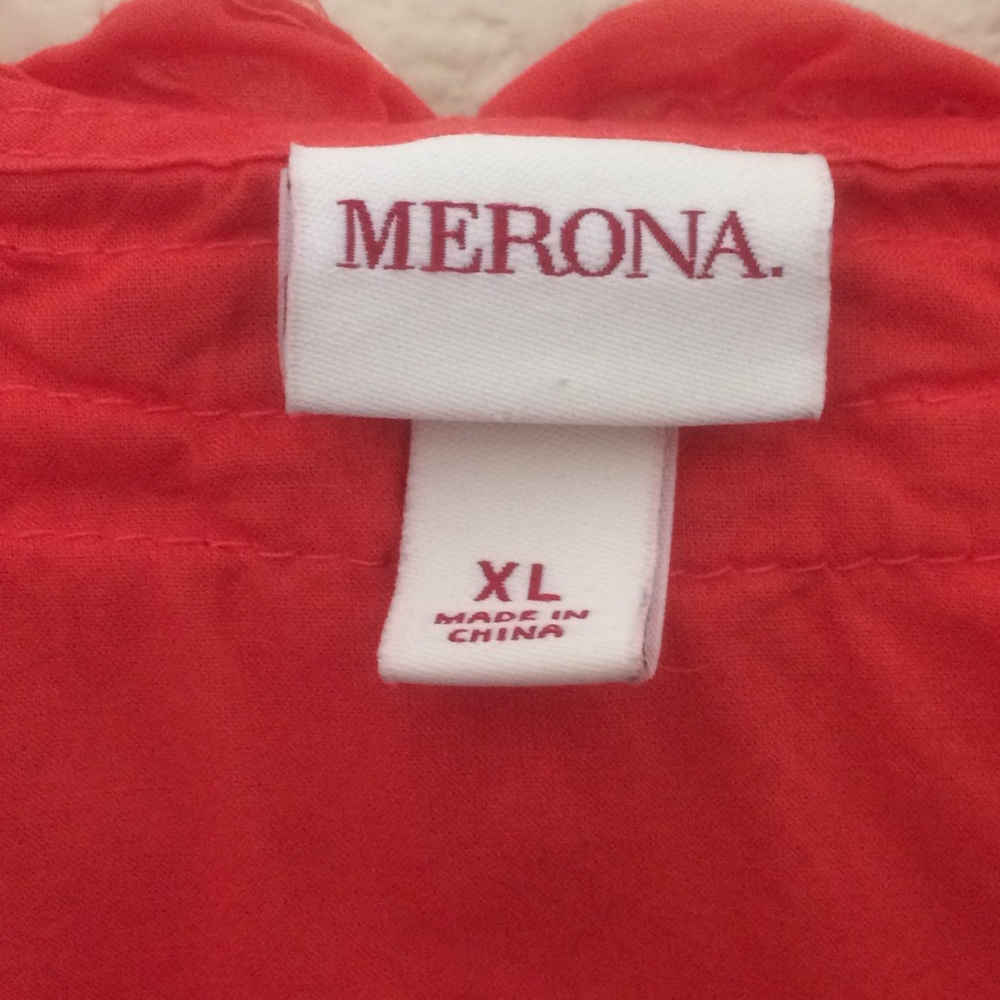 Merona Ruffle Neck Top - Picture 5 of 5